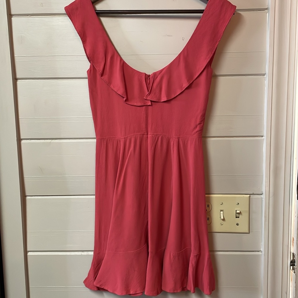 Reformation Ruffle Mini Dress Size 2. - Picture 4 of 10